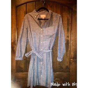 Banana Republic denim poplin shirt dress. 12